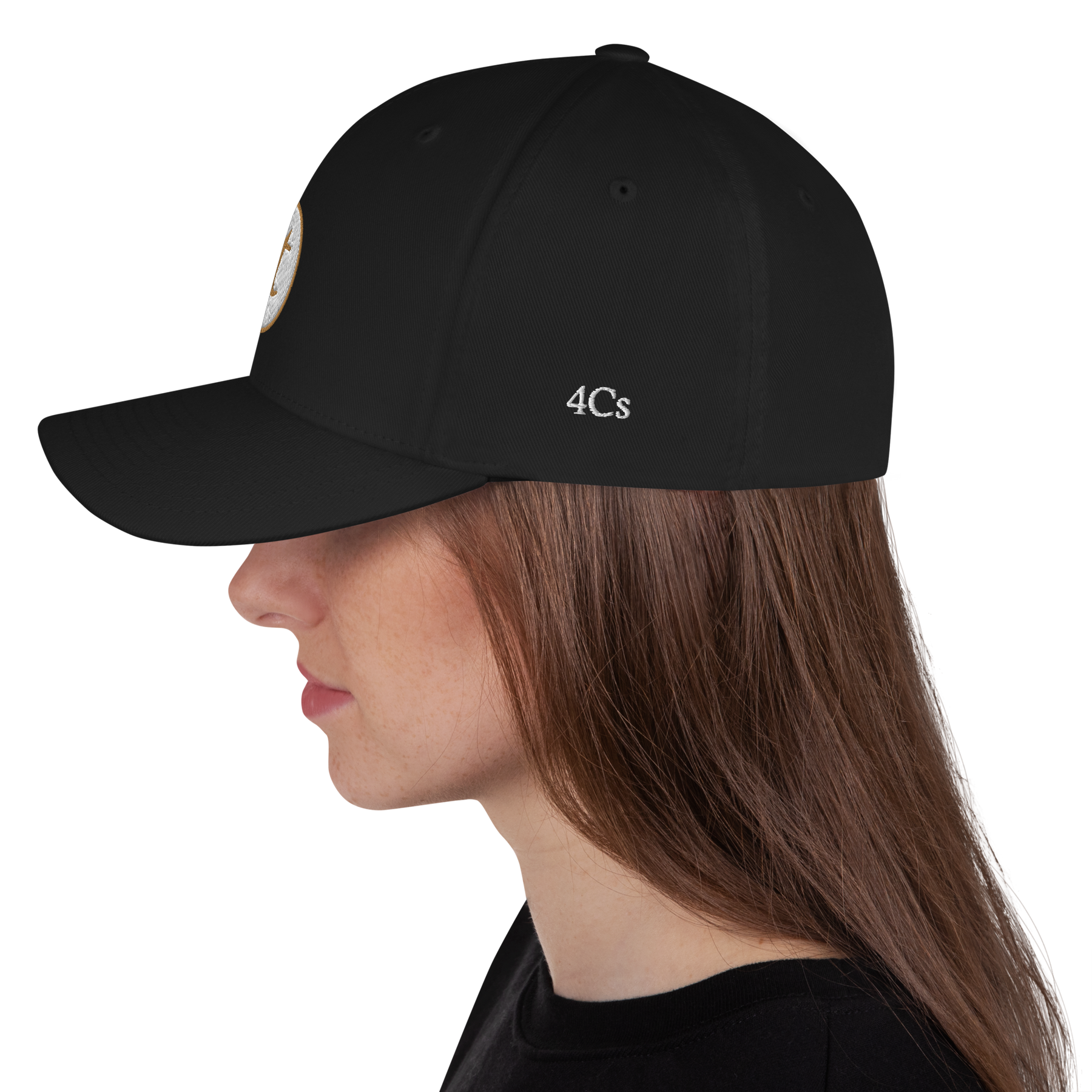 casquette 4C’s 4Cs hat noir black carat