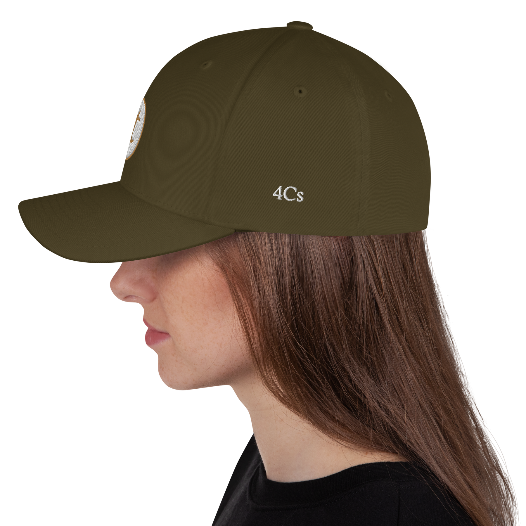 casquette 4C’s 4Cs hat olive green carat