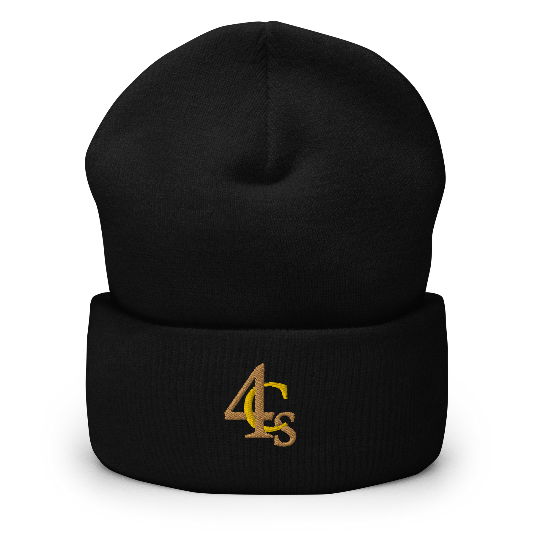 Bonnet à manchettes 4C’s 4Cs noir beanie black