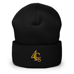 Bonnet à manchettes 4C’s 4Cs noir beanie black