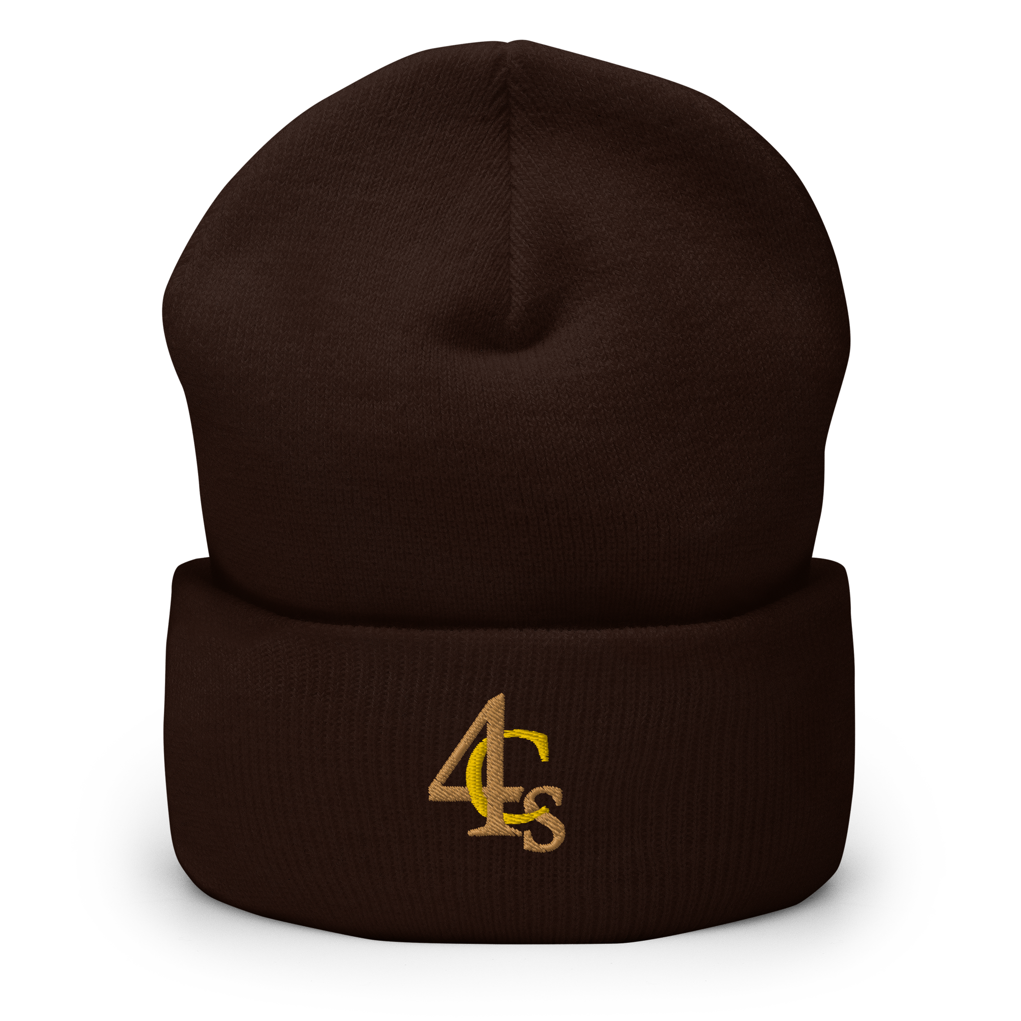 Bonnet à manchettes 4C’s 4Cs marron beanie brown