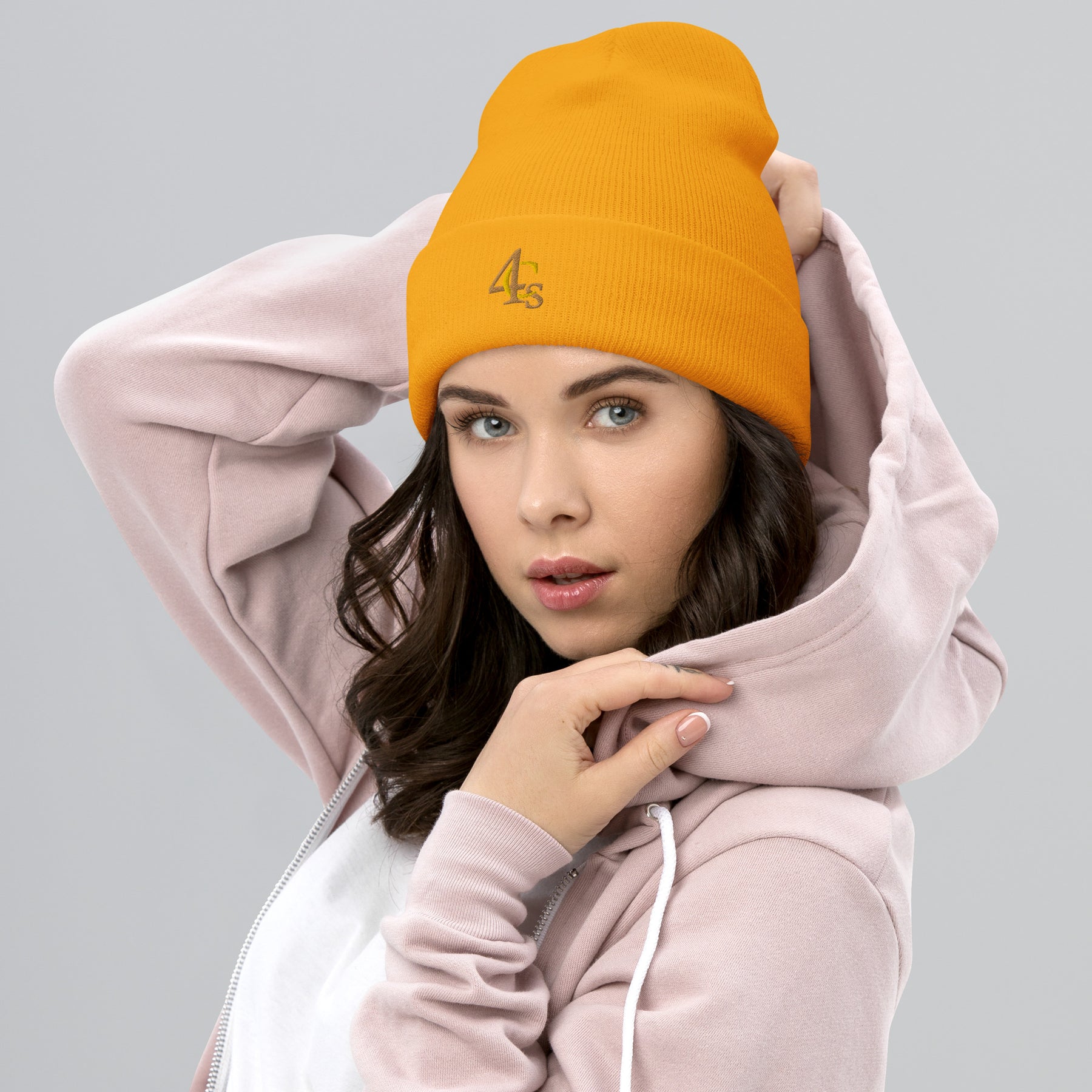 Bonnet à manchettes 4C’s 4Cs jaune beanie yellow orange