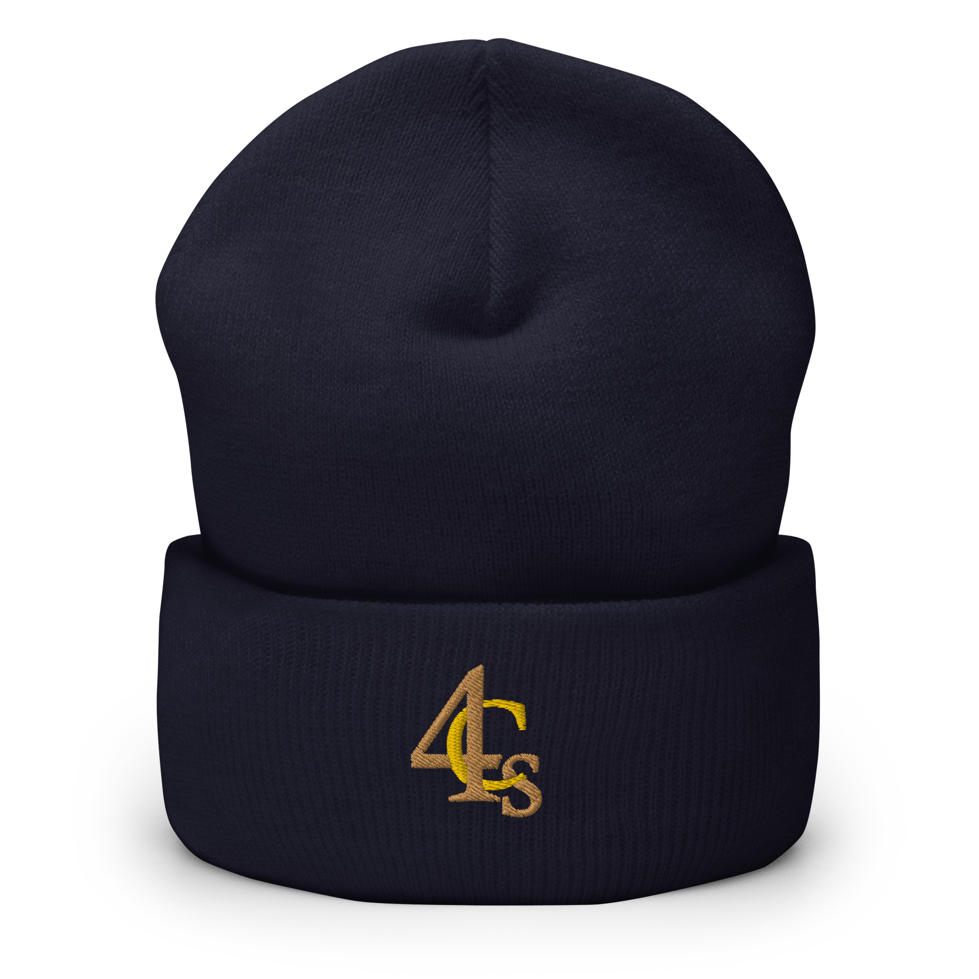 Bonnet à manchettes 4C’s 4Cs bleu marine beanie navy