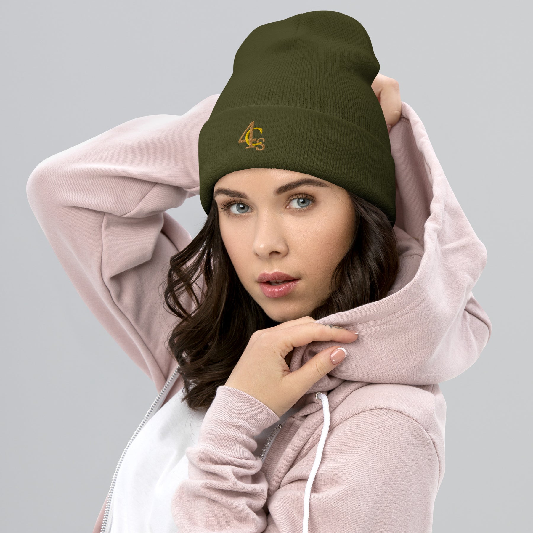 Bonnet à manchettes 4C’s 4Cs khaki beanie