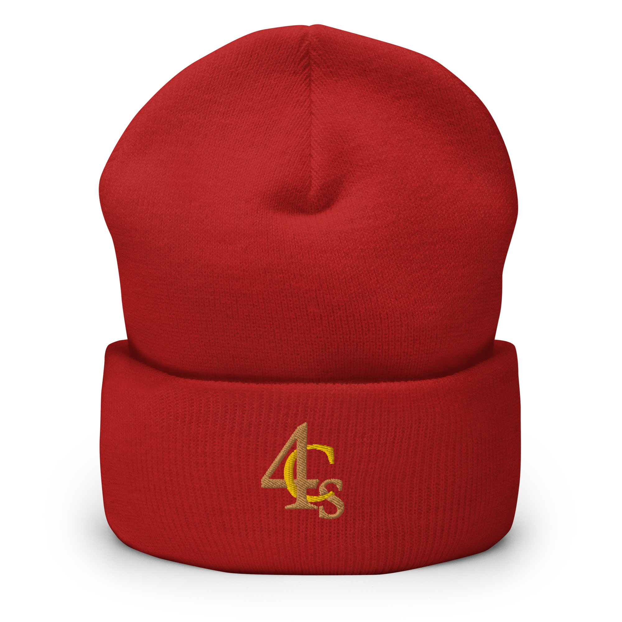 Bonnet à manchettes 4C’s 4Cs rouge beanie red