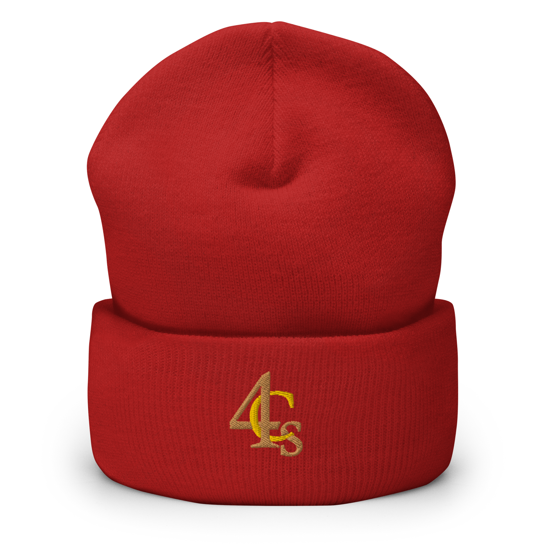 Bonnet à manchettes 4C’s 4Cs rouge beanie red