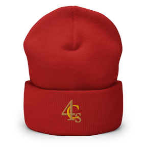 Bonnet à manchettes 4C’s 4Cs rouge beanie red