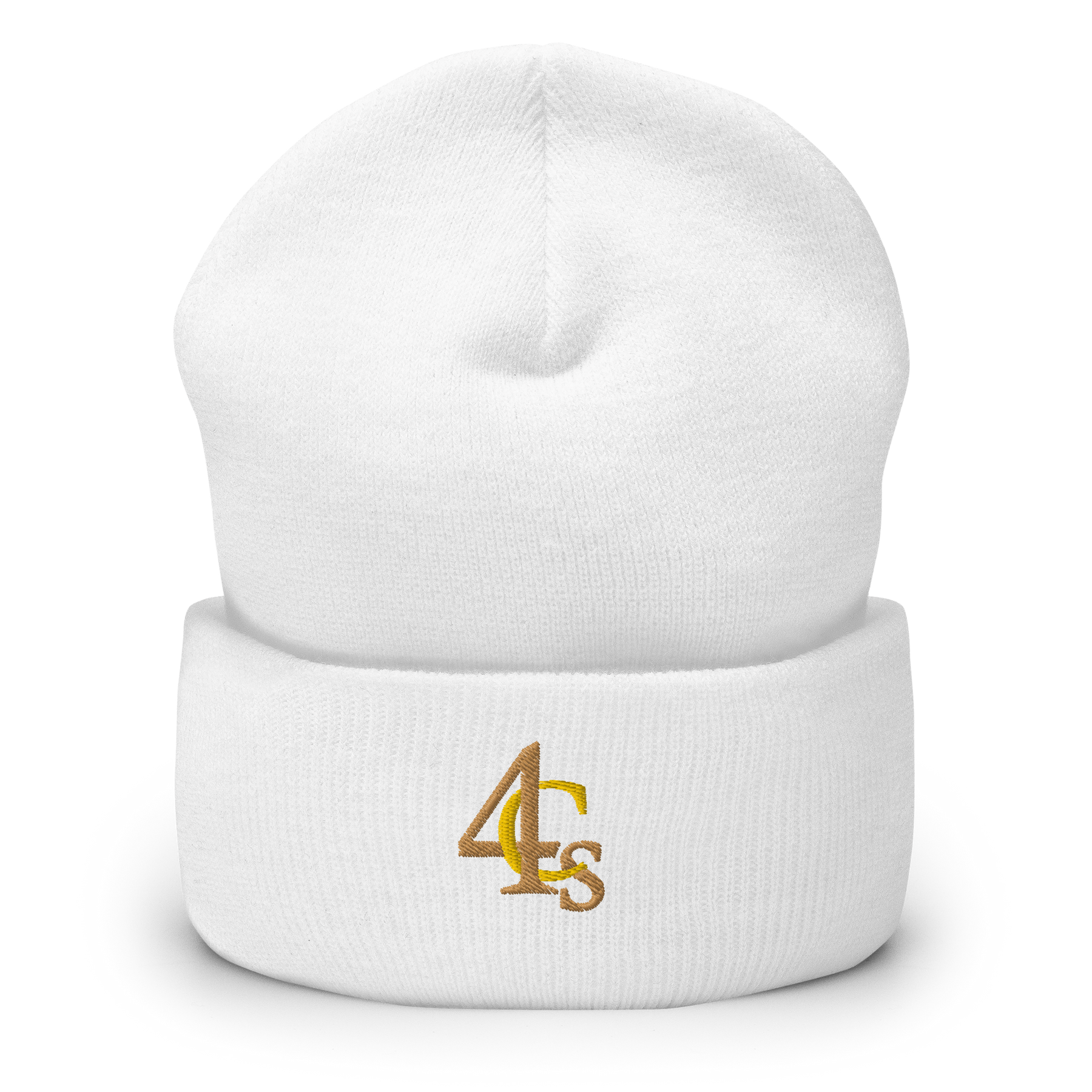 Bonnet à manchettes 4C’s 4Cs blanc beanie white