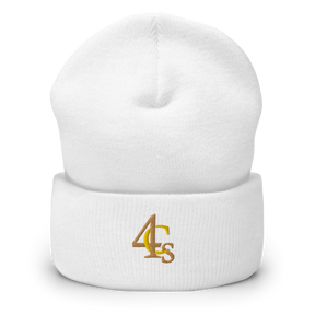 Bonnet à manchettes 4C’s 4Cs blanc beanie white