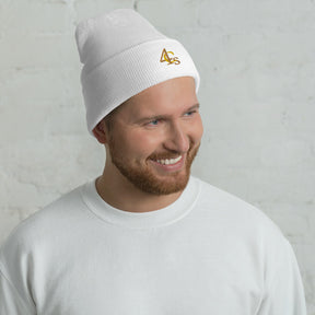 Bonnet à manchettes 4C’s 4Cs blanc beanie white