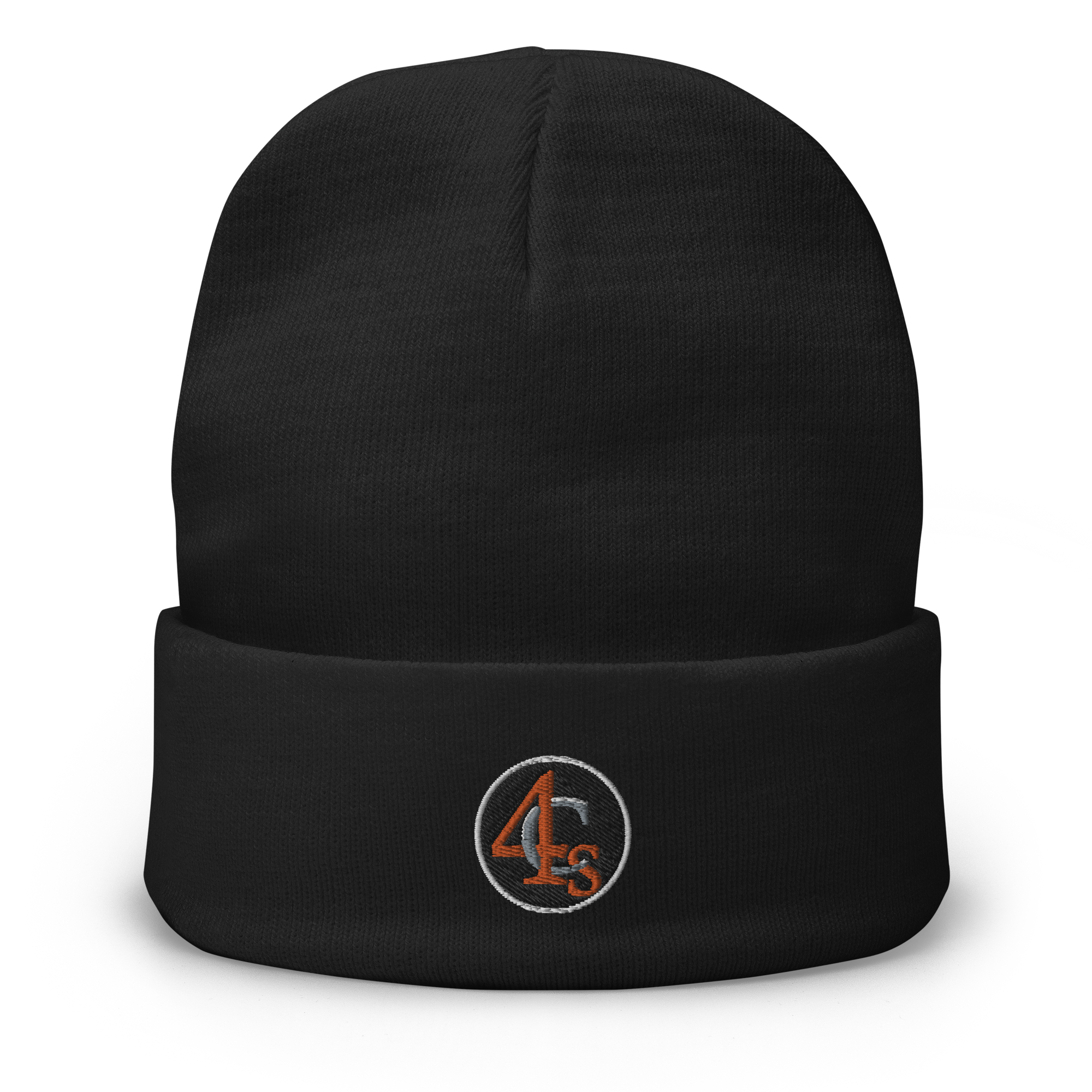 Bonnet brodé 4C’s noir 4Cs black beanie