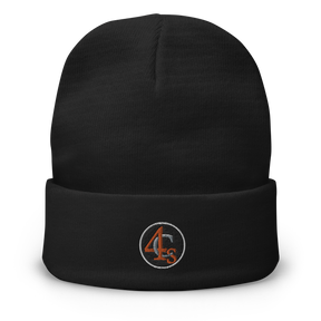 Bonnet brodé 4C’s noir 4Cs black beanie