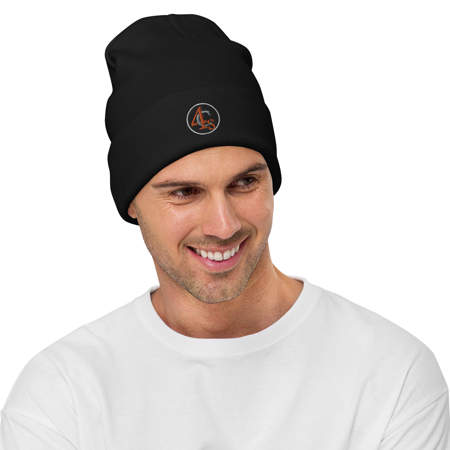 Bonnet brodé 4C’s noir 4Cs black beanie