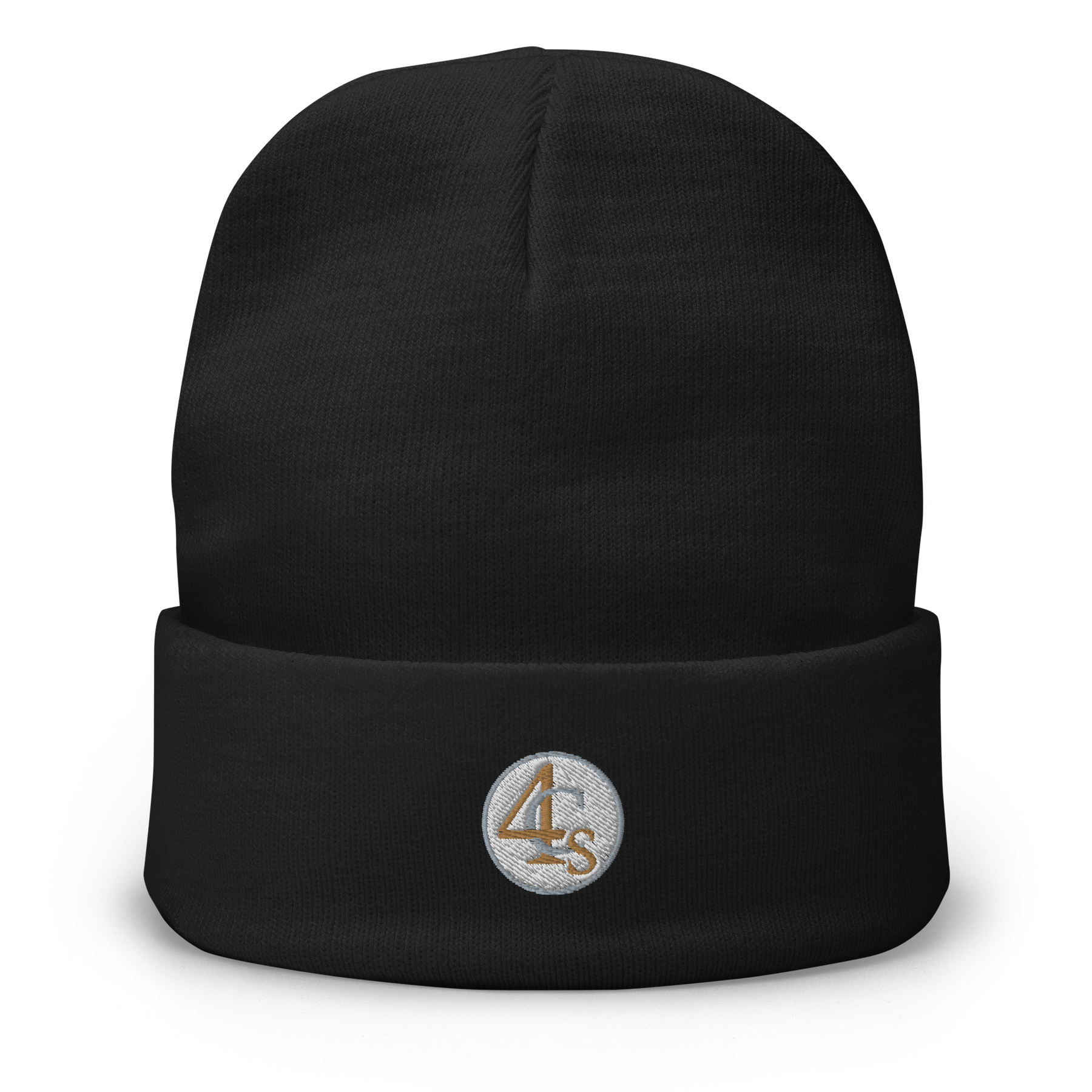 Bonnet brodé 4C’s noir 4Cs black beanie