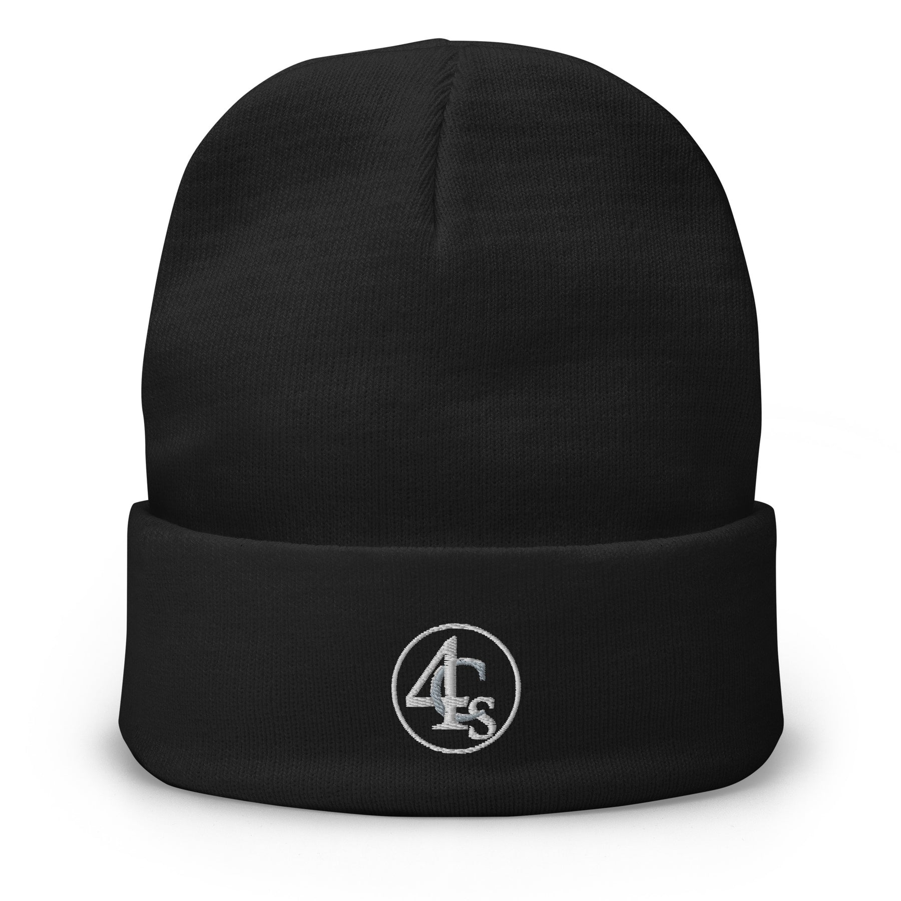 Bonnet brodé 4C’s noir 4Cs black beanie