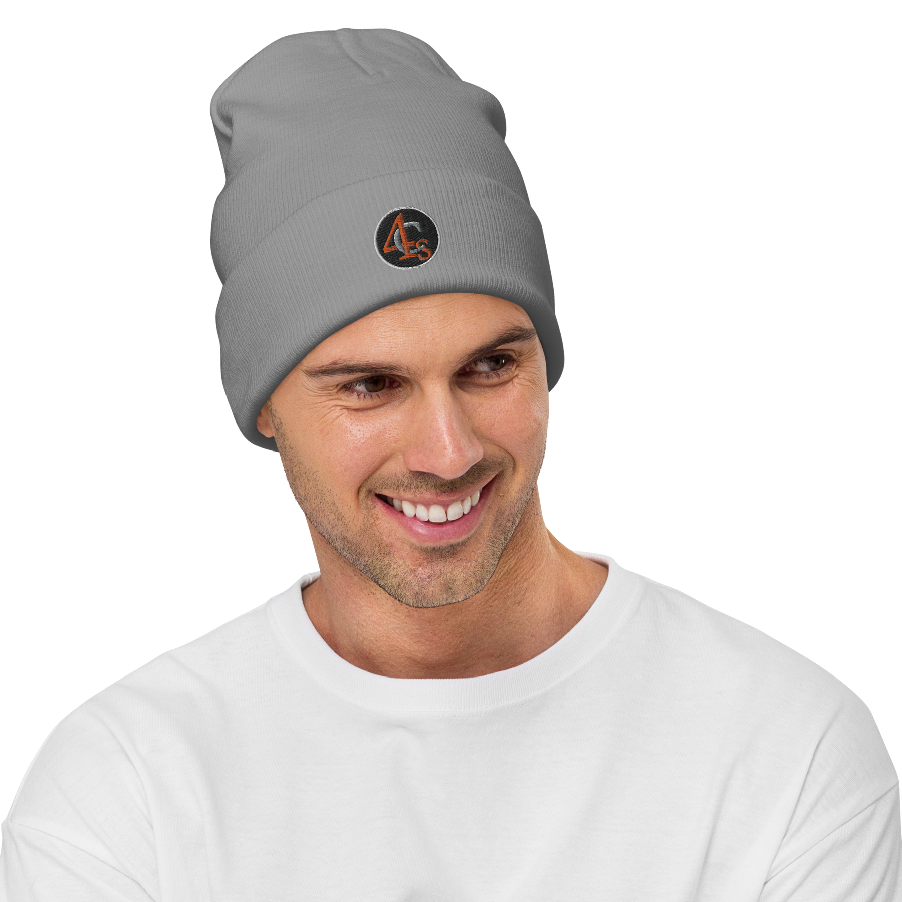 Bonnet brodé 4C’s gris 4Cs grey beanie