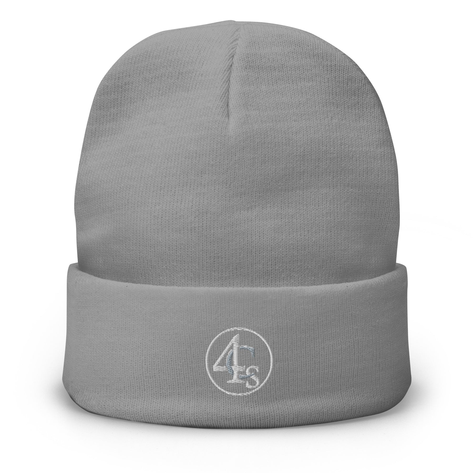 Bonnet brodé 4C’s gris 4Cs grey beanie