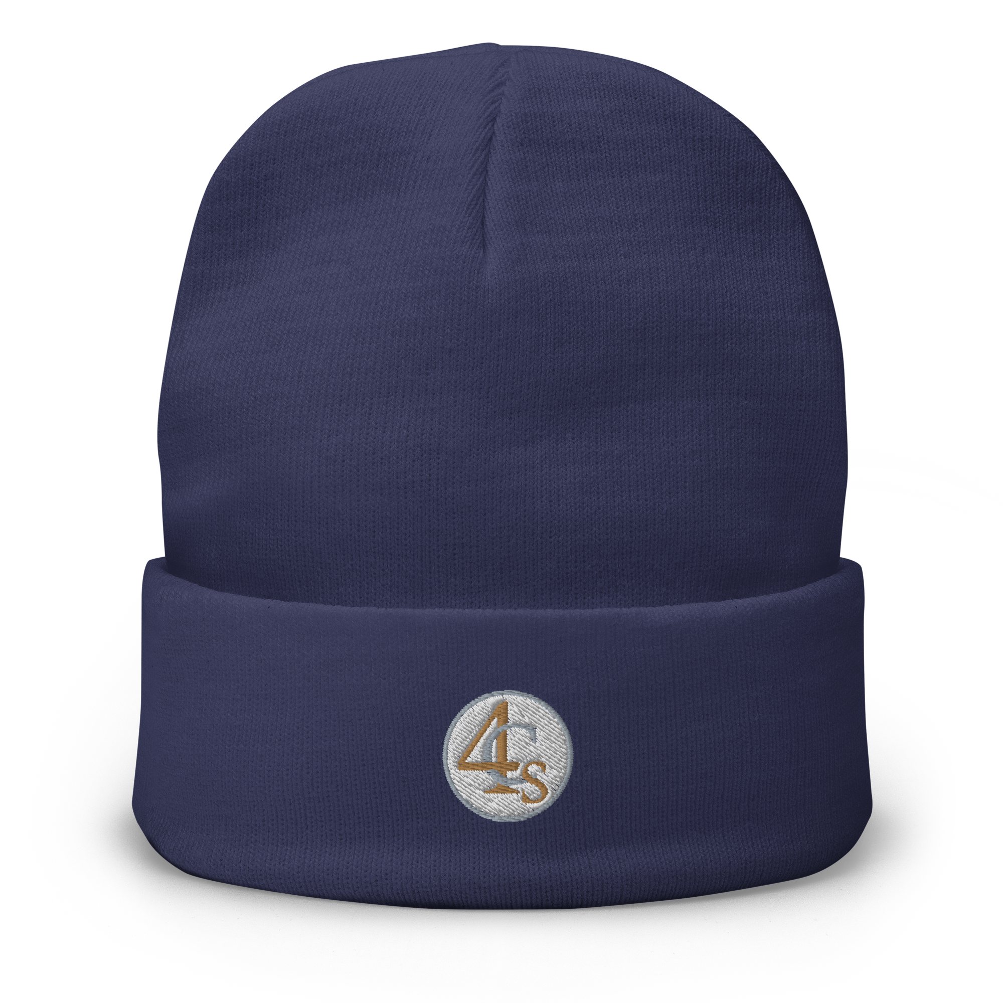 Bonnet brodé 4C’s bleu 4Cs blue beanie