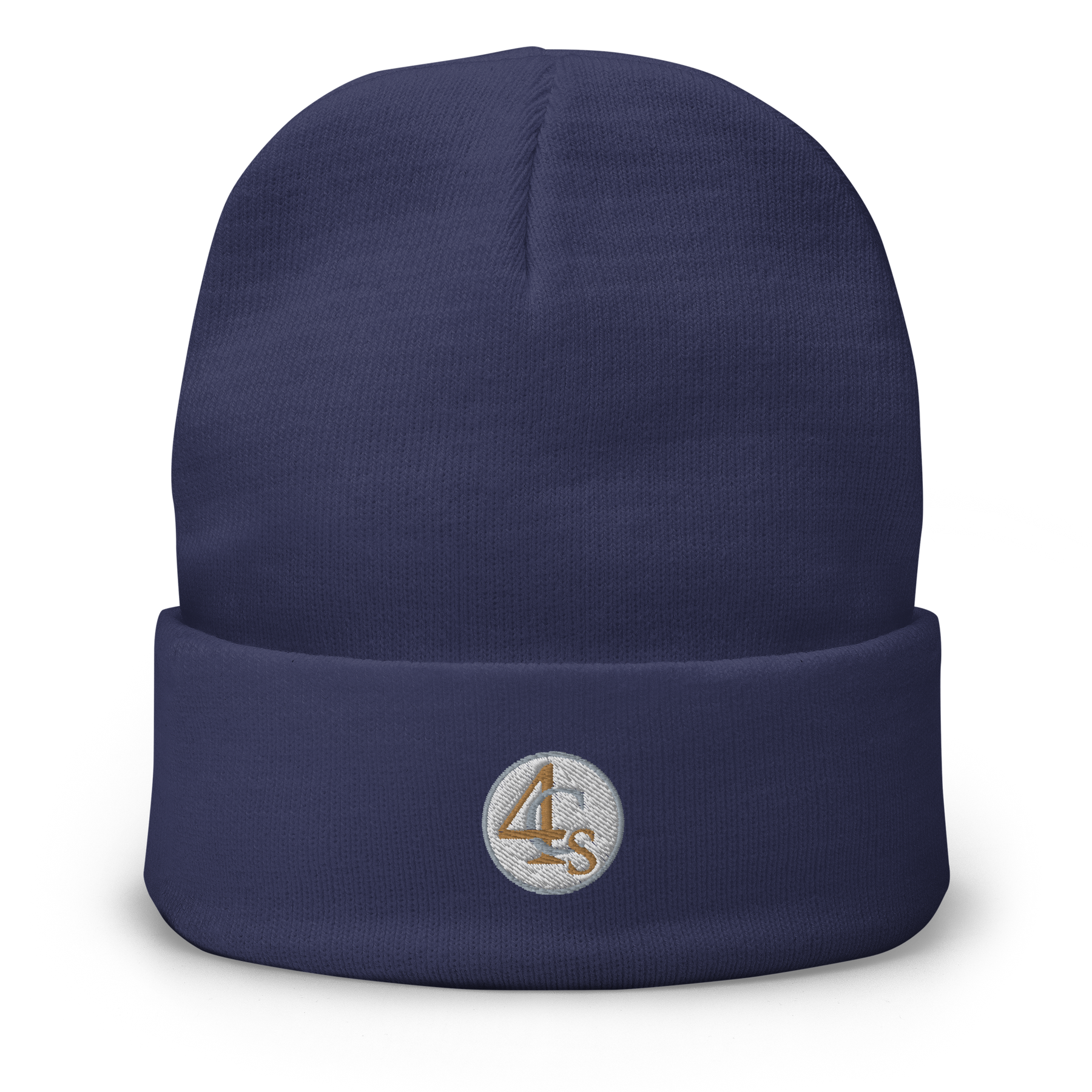 Bonnet brodé 4C’s bleu 4Cs blue beanie