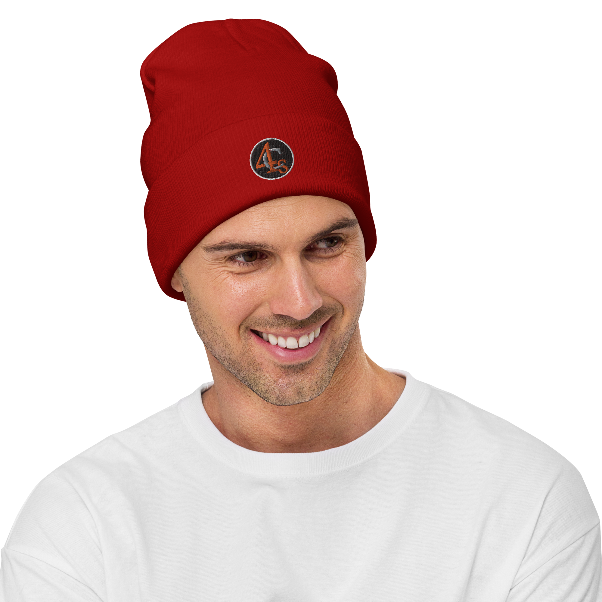 Bonnet brodé 4C’s rouge 4Cs red beanie