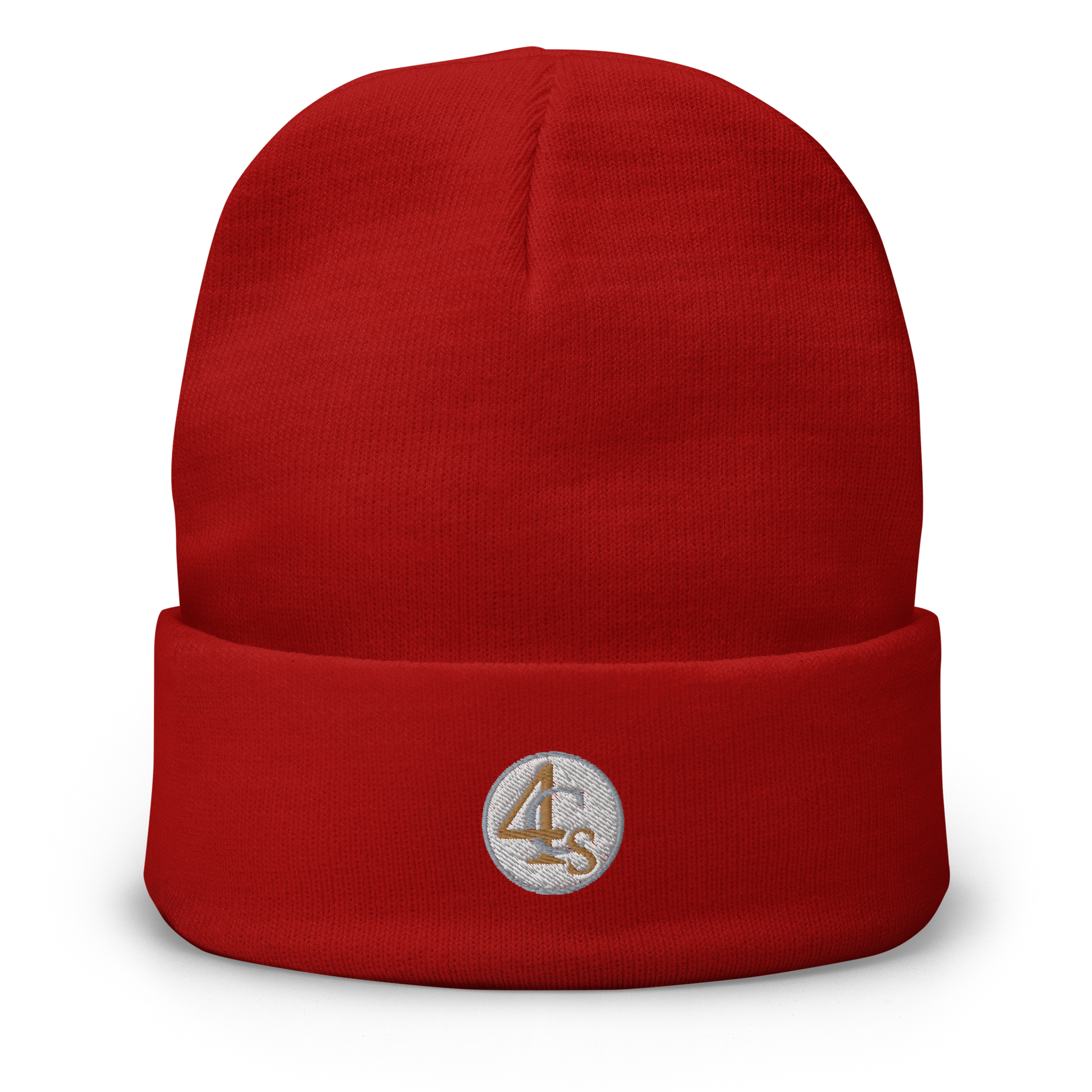 Bonnet brodé 4C’s rouge 4Cs red beanie