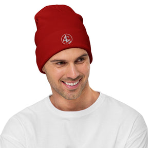 Bonnet brodé 4C’s rouge 4Cs red beanie