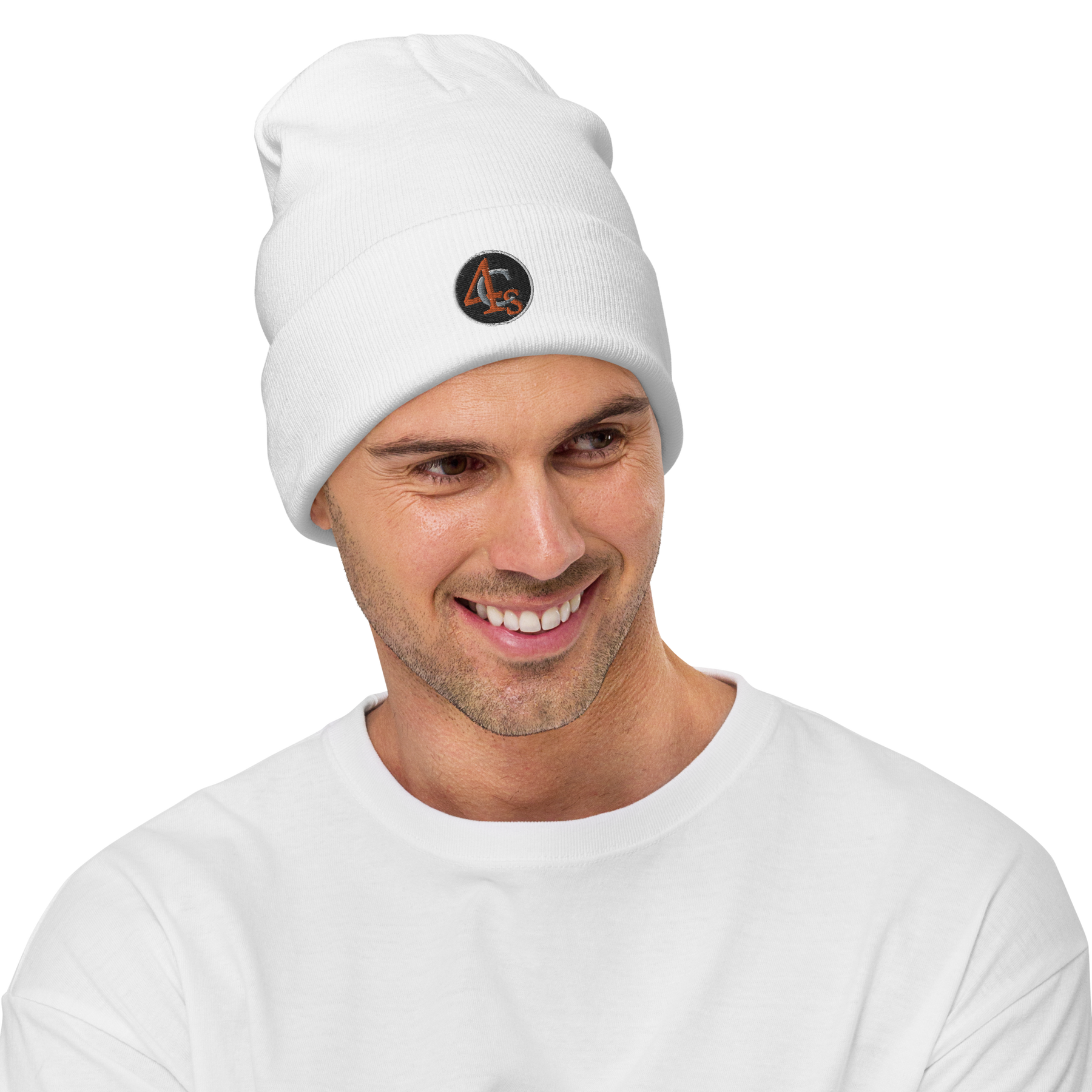 Bonnet brodé 4C’s blanc 4Cs white beanie