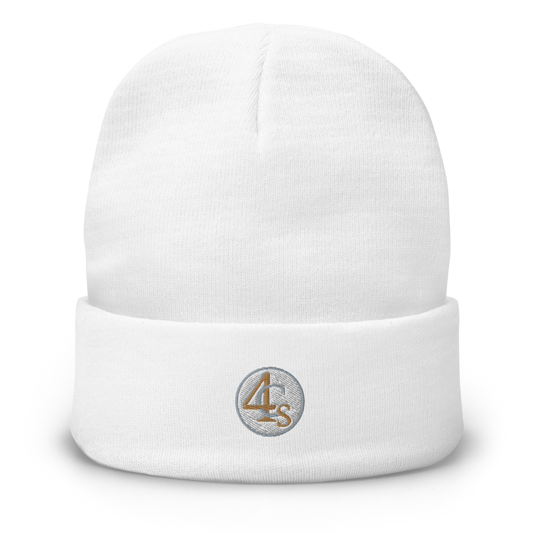 Bonnet brodé 4C’s blanc 4Cs white beanie