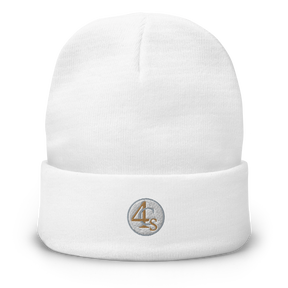 Bonnet brodé 4C’s blanc 4Cs white beanie