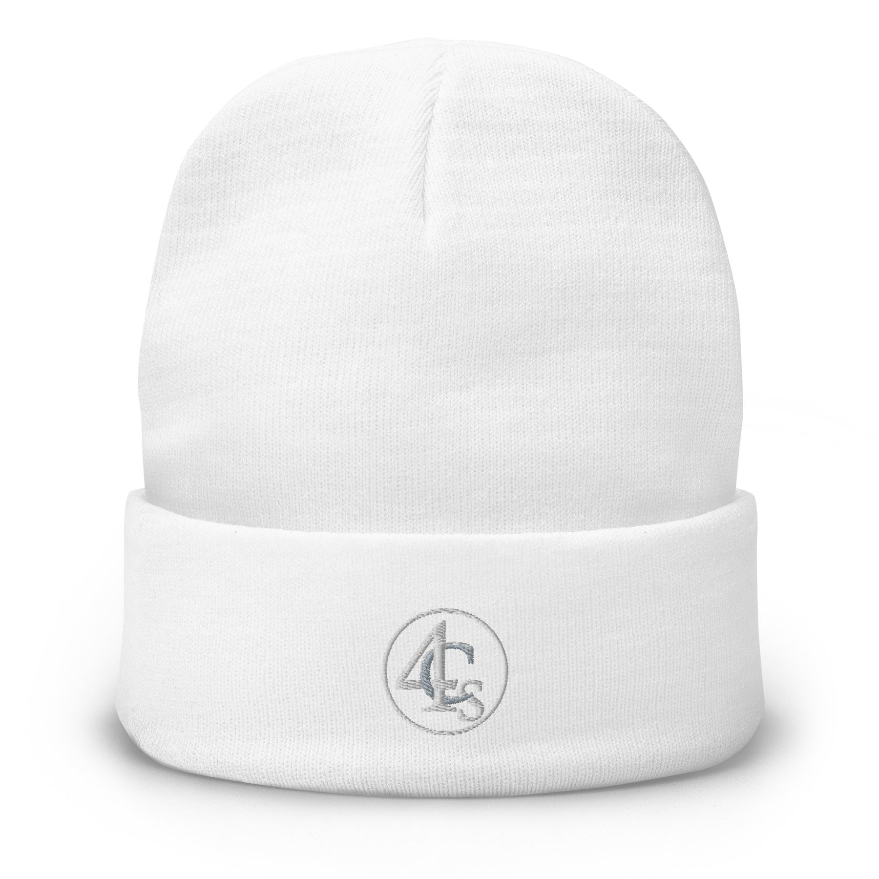 Bonnet brodé 4C’s blanc 4Cs white beanie