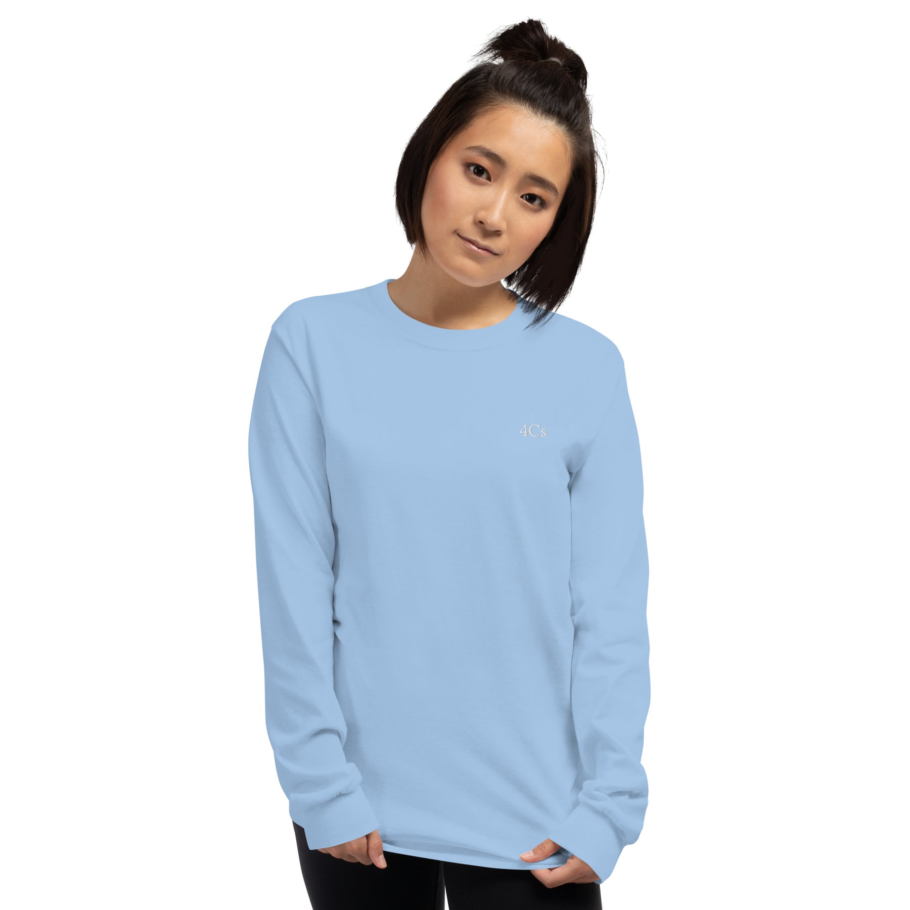 T-shirt manches longues 4C’s bleu clair 4Cs light blue tee-shirt