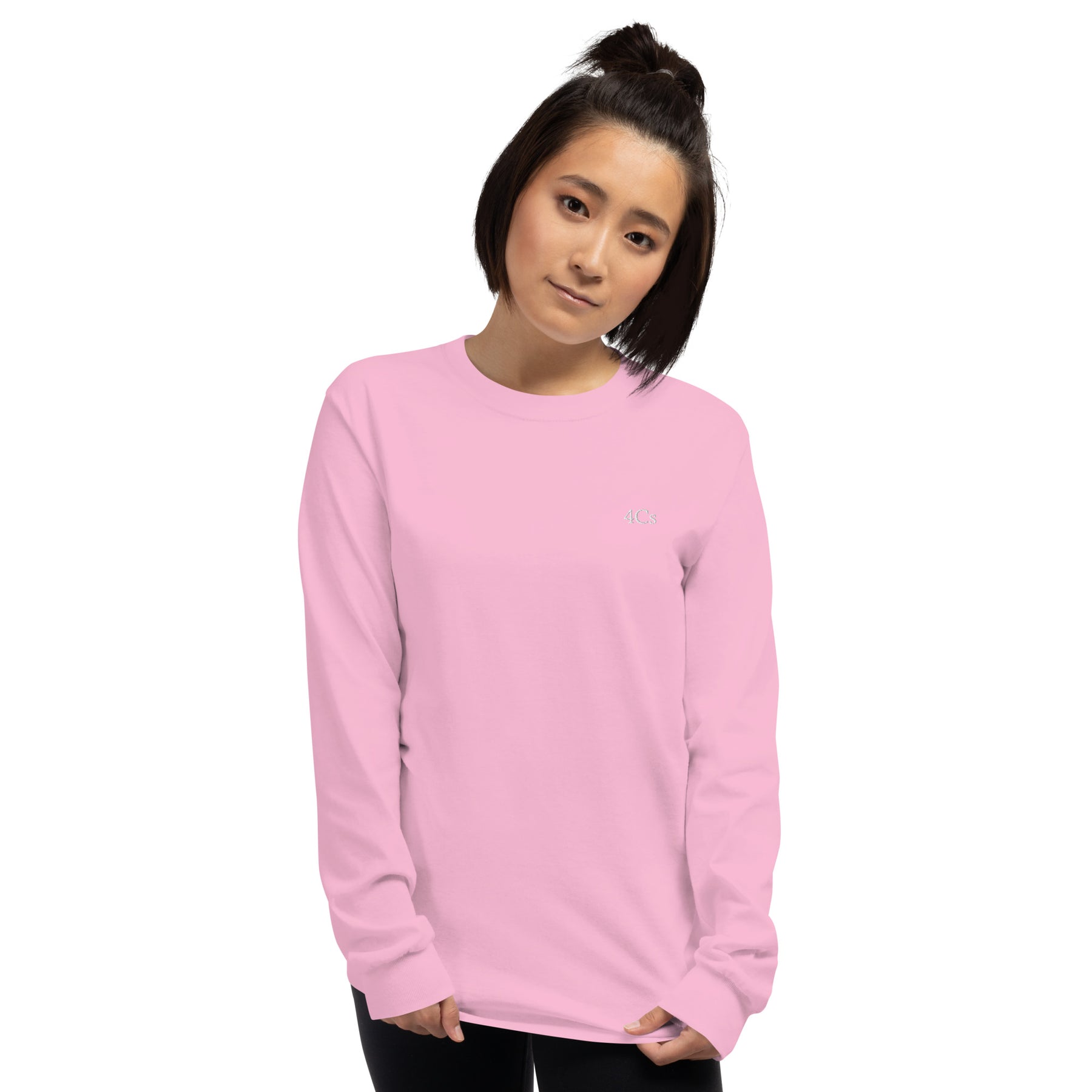 T-shirt manches longues 4C’s rose 4Cs pink tee-shirt