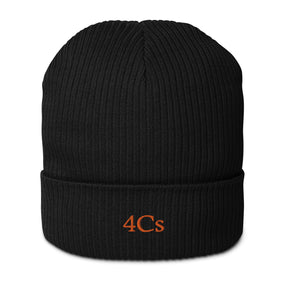 Bonnet brodé 4C’s noir 4Cs black beanie