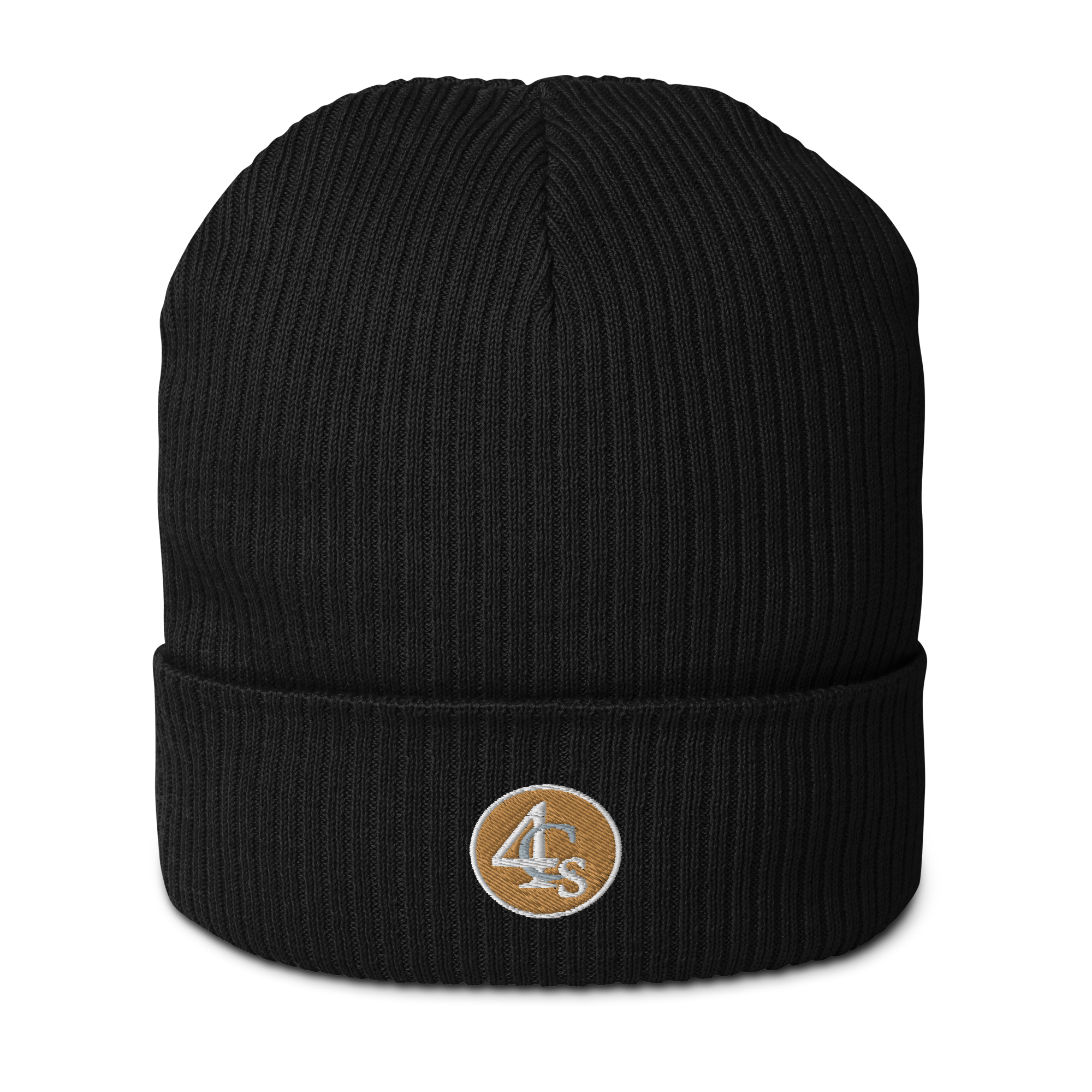 Bonnet brodé 4C’s noir 4Cs black beanie