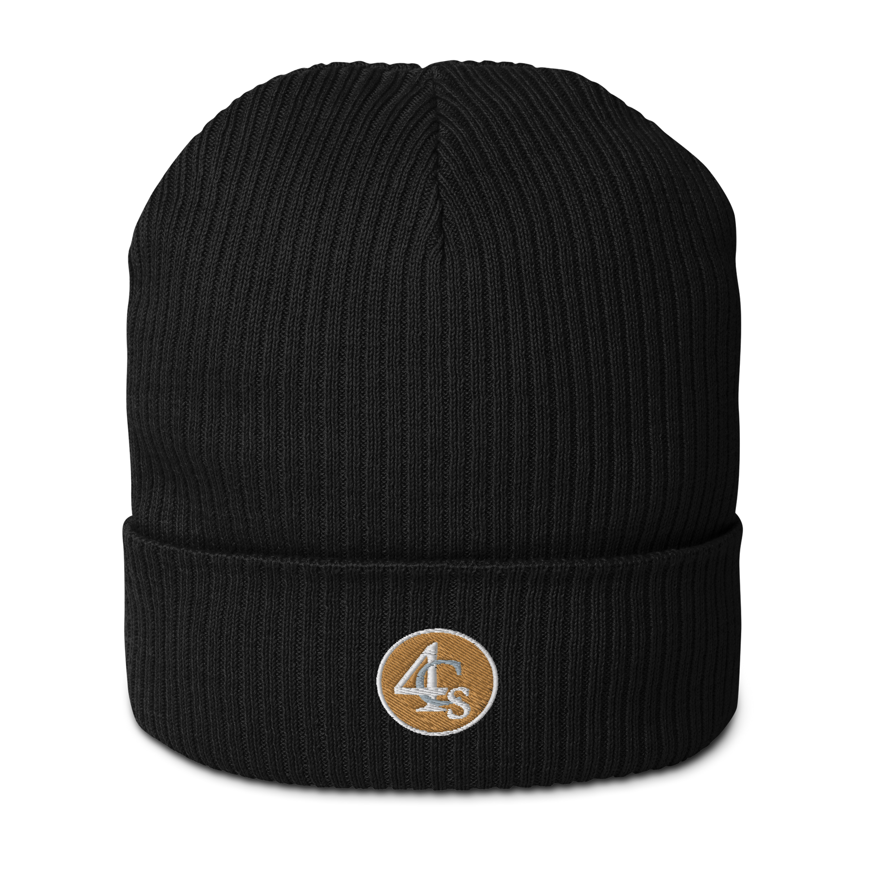 Bonnet brodé 4C’s noir 4Cs black beanie