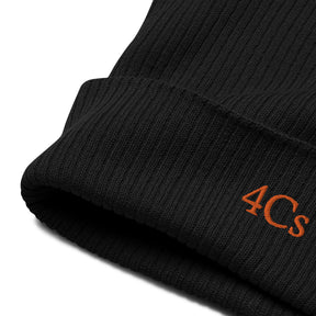 Bonnet brodé 4C’s noir 4Cs black beanie