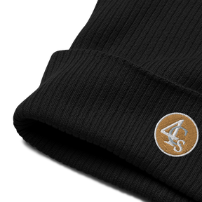 Bonnet brodé 4C’s noir 4Cs black beanie