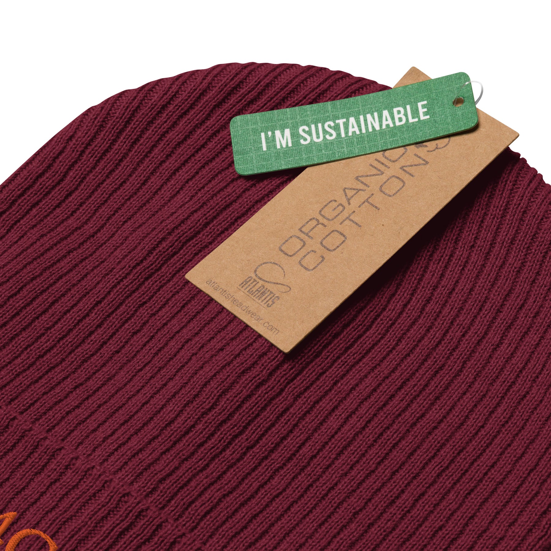 Bonnet brodé 4C’s bordeaux 4Cs burgundy beanie