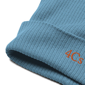 Bonnet brodé 4C’s bleu 4Cs blue beanie