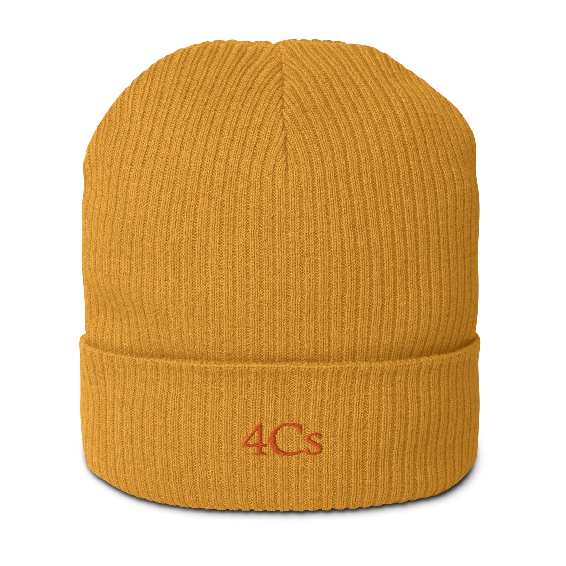 Bonnet brodé 4C’s moutarde 4Cs mustard beanie