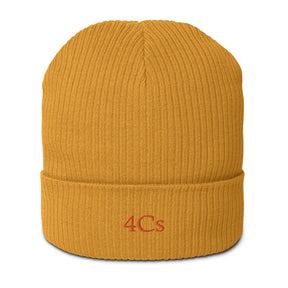 Bonnet brodé 4C’s moutarde 4Cs mustard beanie