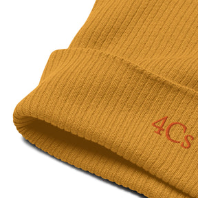 Bonnet brodé 4C’s moutarde 4Cs mustard beanie