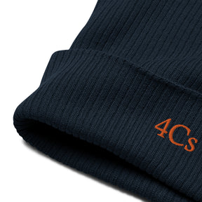 Bonnet brodé 4C’s bleu 4Cs navy beanie