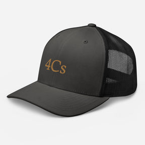 casquette 4C’s 4Cs hat trucker noir black gris charcoal