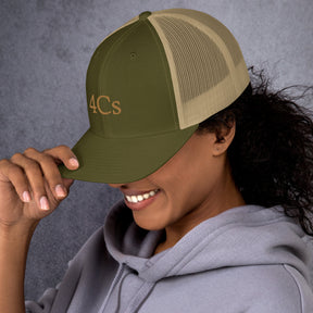 casquette 4C’s 4Cs hat trucker khaki