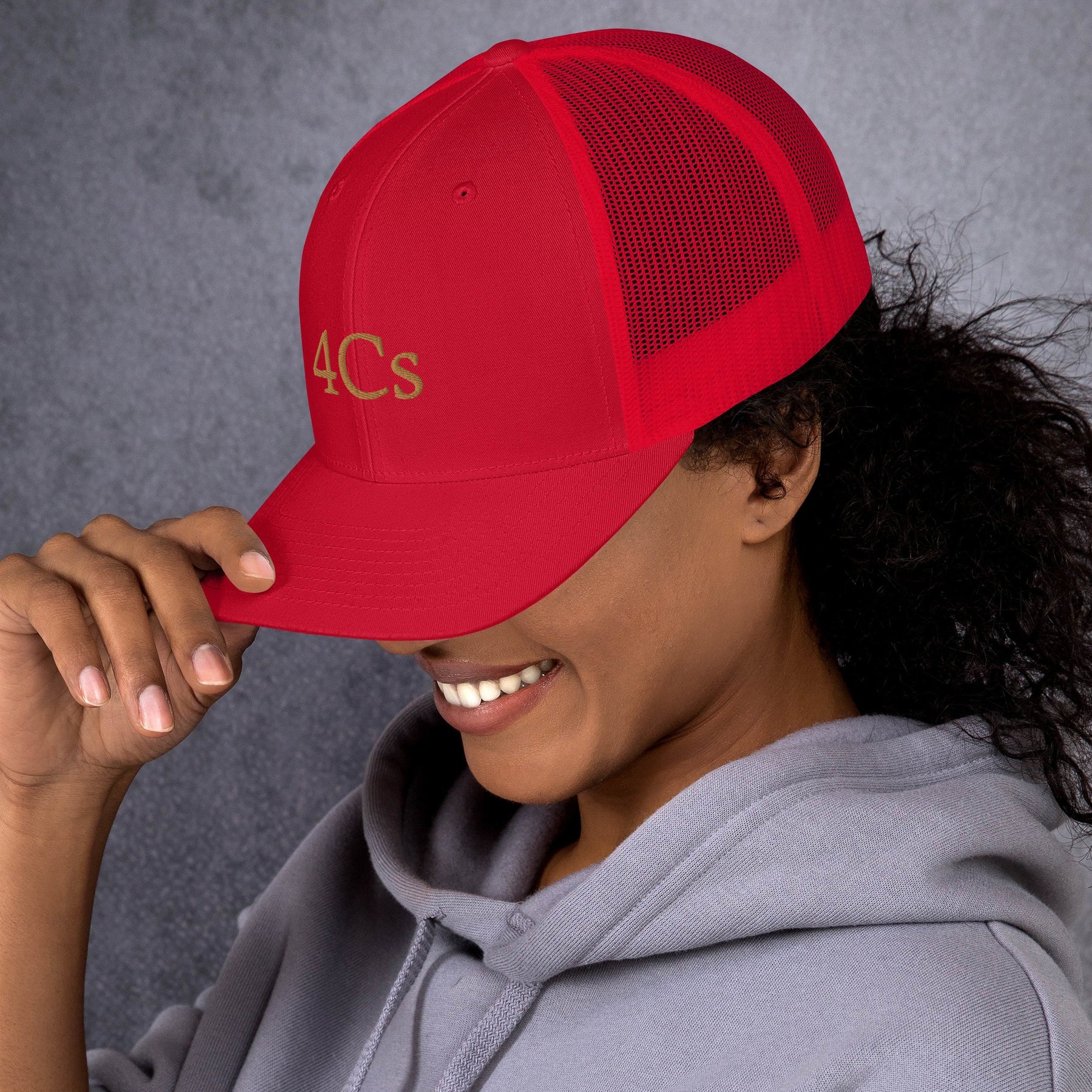 casquette 4C’s 4Cs hat trucker rouge red