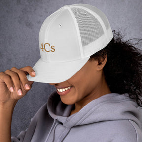 casquette 4C’s 4Cs hat trucker blanc white