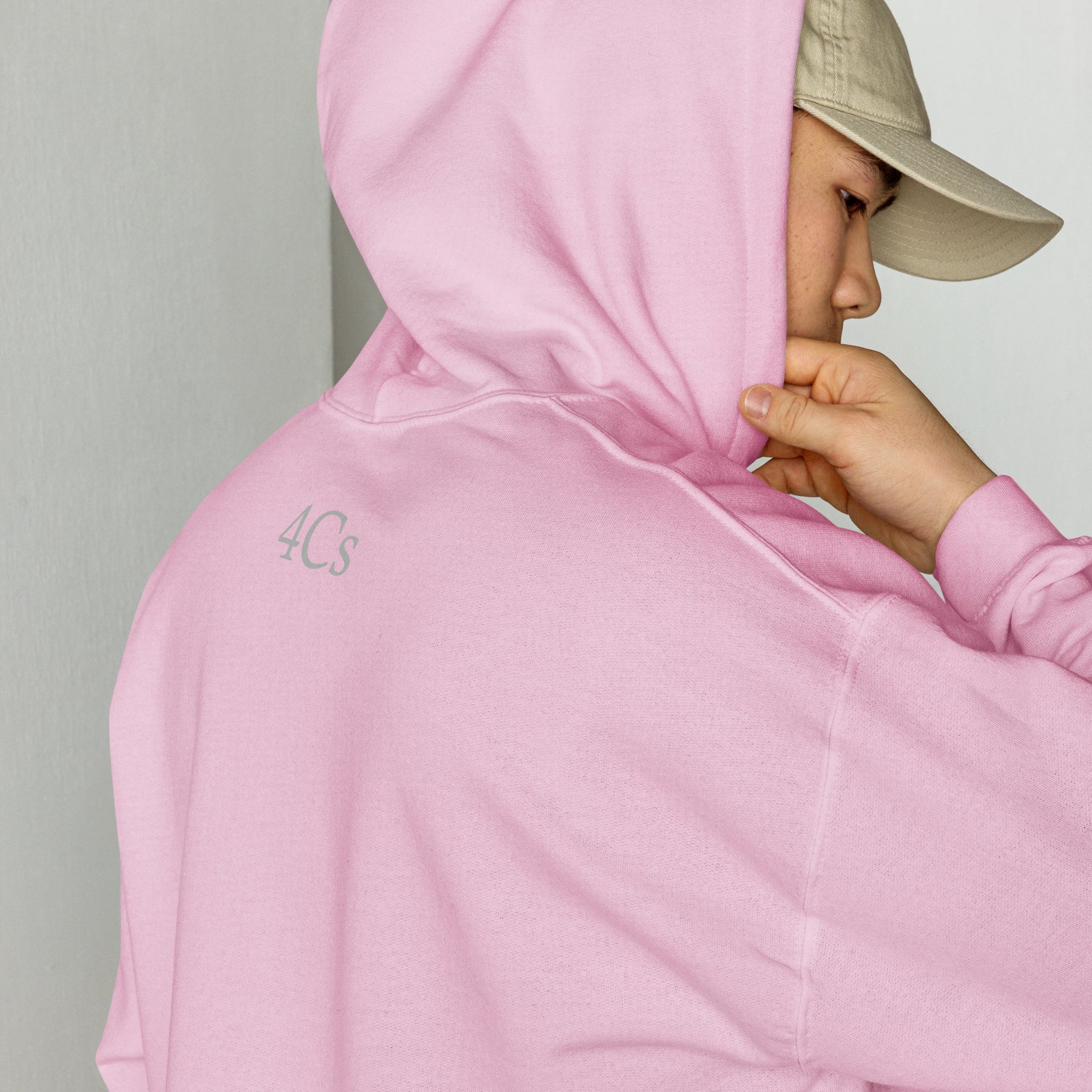 Sweat à capuche hoodie 4C’s rose pink 4Cs