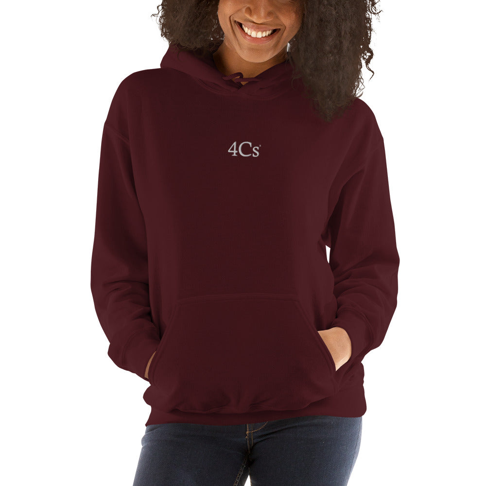 Sweat à capuche hoodie 4C’s bordeaux maroon 4Cs