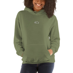 Sweat à capuche hoodie 4C’s vert military green 4Cs